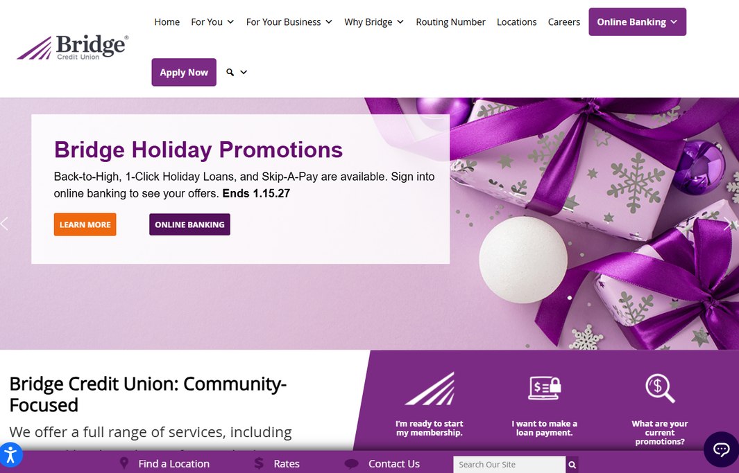 Bridge Credit Union – bridgecu.org