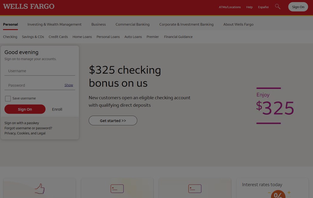 Wells Fargo – wellsfargo.com