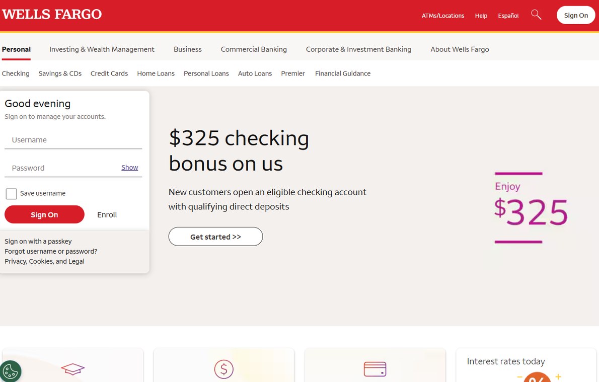 Wells Fargo – wellsfargo.com