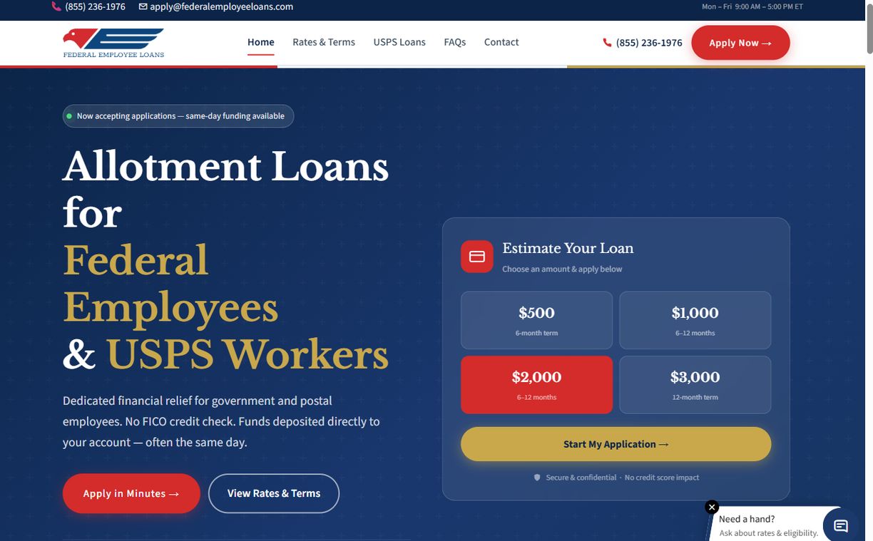 Federal Employee Loans – federalemployeeloans.com